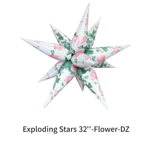 Image of 4pcs Flower Balloons Daisy Balloons for Flower Party Decorations Alice Theme Party Decor Fairy Birthday Party Spring Summer Decor Groovy Retro Party Supplies