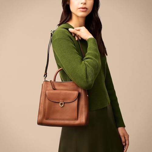 Image of Fossil Women's Parker Leather Convertible Backpack Purse Handbag for Women