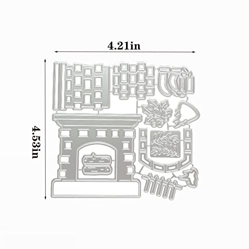 Qoiseys Fustelle in metallo per caminetto di