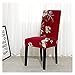 Pokrowce na krzesła ze stretchu Domowa pokrywa krzesła z drukowanym wzorem Łatwy do umieszczania elastycznej jadalni Krzesełko Krzesło Krzesło A19 1 pc Elastyczne pokrowce na krzesła