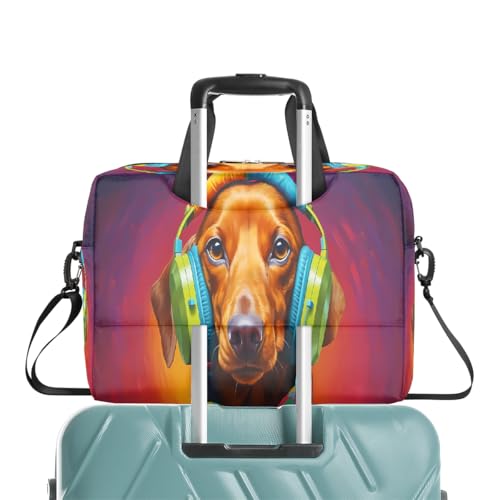 Bolsa para laptop 16 pulgadas slim con diseño de perro salchicha miniatura 6