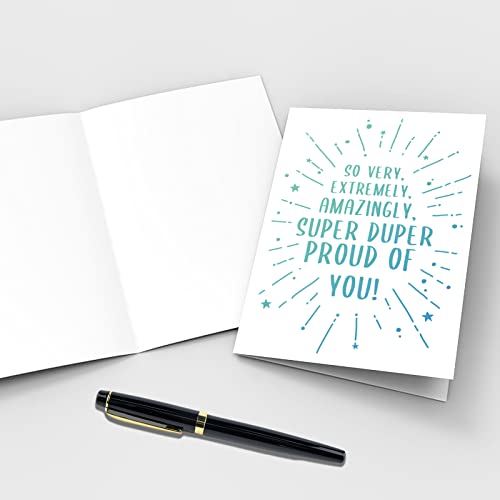Qiliji Cute Proud Of You Card, Congratulations Card For New Job, Promotion, Graduation, Exam Pass, Proud Encouragement Card #TOP2