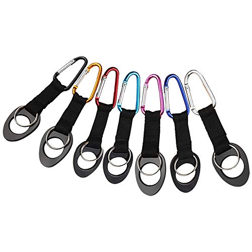 UDYR 7Pcs Portable Carabiner Water Bottle Drink Buckle Hook Holder Clip Key Chain