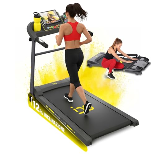 IDS G14 Tapis Roulant Elettrico Salvaspazio, Brand ITALIANO, Tappeto Corsa Extra...