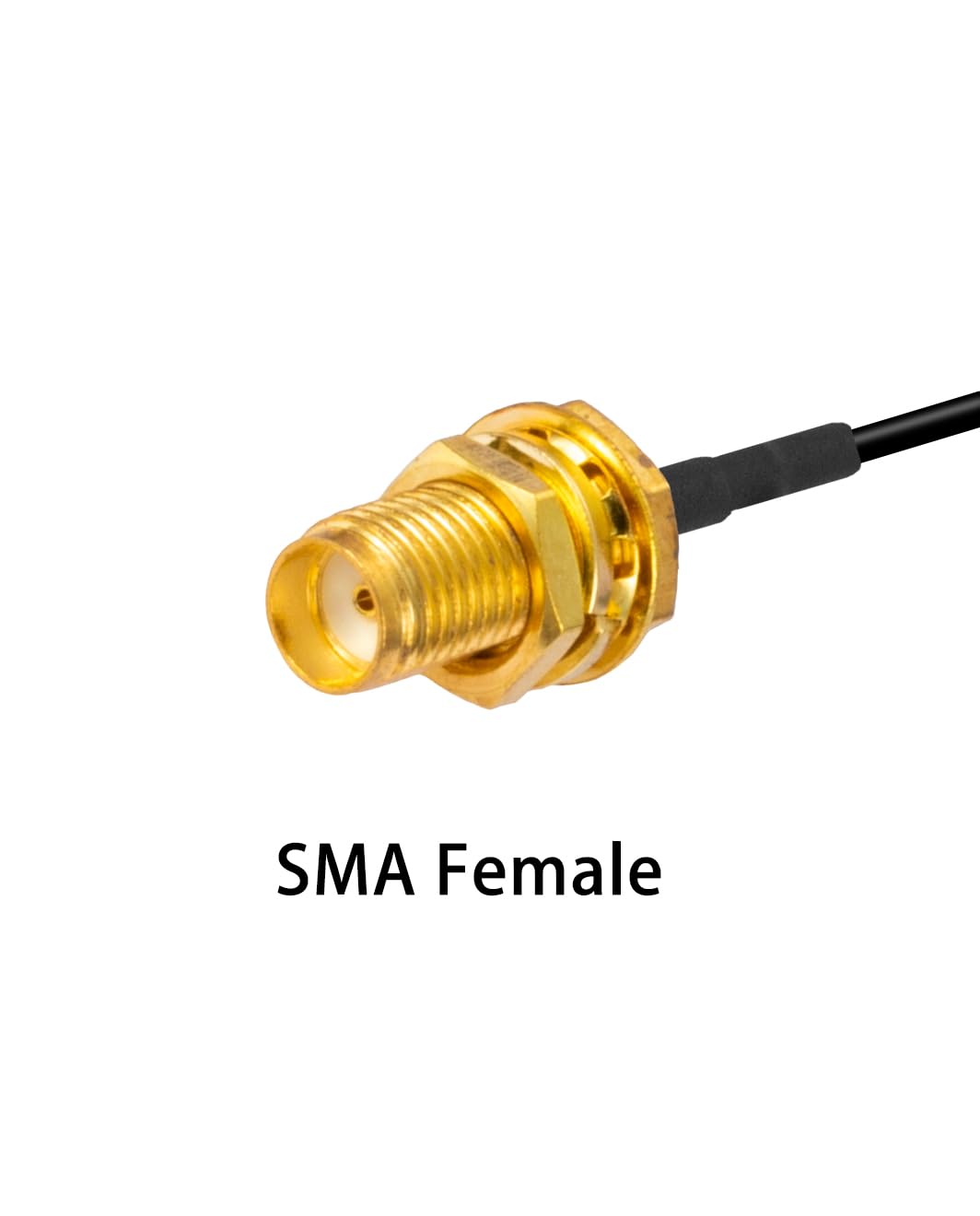 Vecys 2PCS U.F.L1 a SMA Femmina Cavo Coassiale a Bassa Perdita Cavo mini Coassiale 2 "/5CM U.F.L1 da 1.37 mm a Codino per Router Wireless Mini PCIE Schede di rete PCI Wi-Fi WAN Repeater