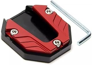 Motorcycle Kickstand Pad for Aprilia SL 750 Shiver GT | CNC Aluminium,Enlarged Footprint,AntiSlip Base,Stable Parking,Easy BoltOn Fitment