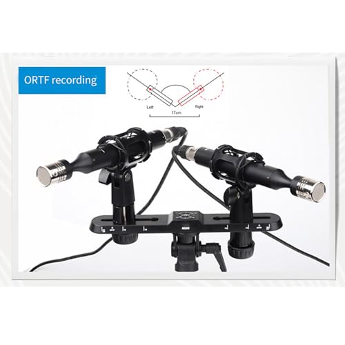 Support de microphone stéréo MS02 une structure robuste avec double perche réglable