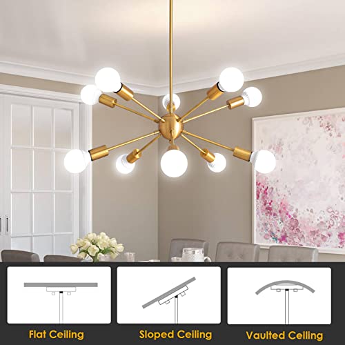 ASHUAQI Lampadario Sputnik 10 luci Plafoniera