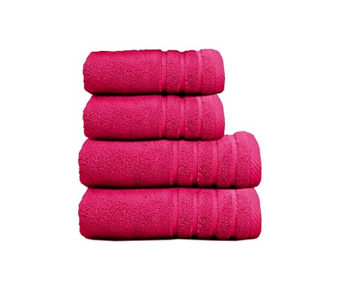 Sedalinne - Juego De Toallas De Baño Completo 500 Gr Liso - Toallas Baño Grandes Y Pequeñas Rizo 100 Algodón - Pack 2 Lavabo 2 Ducha - Alta Absorción - Toalla Algodon - Fucsia Sedalinne - Juego De Toallas De Baño Completo 500 Gr Liso - Toallas Baño Grandes Y Pequeñas Rizo 100 Algodón - Pack 2 Lavabo 2 Ducha - Alta Absorción - Toalla Algodon - Fucsia