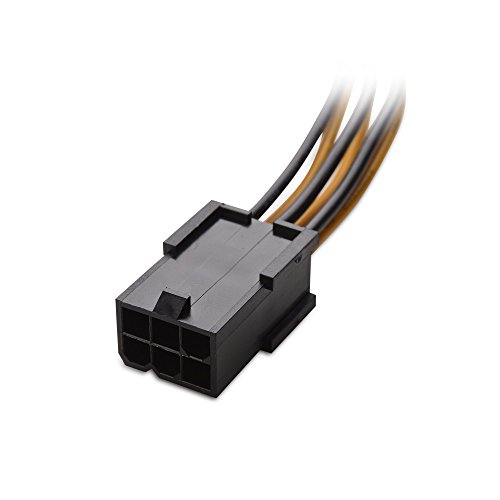 Cable Matters (2-Pack) 6-Pin PCIe to 8-Pin PCIe Adapter Power Cable - 10cm