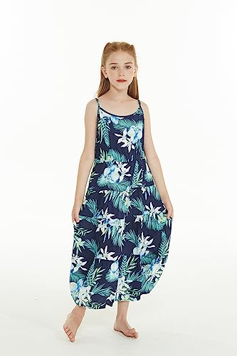 Image of Family Matching Hawaiian Clothes, Orchid Breeze Navy | Lightweight 100% rayon • Family matching outfits • Beach vacations • Luaus • Cruises • Family photos