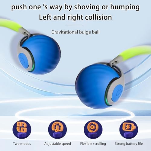 Image of Pet Intelligent Rolling, Interactive Cat Toys, Activity Rolling Ball for Dogs, Motion Activated Automatic Moving, Electric Cat Toy Ball Rechargeable for Large Small Dogs Blue