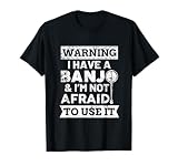 Banjo Saiten Banjo Gitarre Banjospieler Retro Bluegrass T-Shirt
