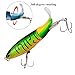 2 Pack Fishing Lures for Whopper Multi Jointed Swim Baits, 4.0 inch/0.5 oz with Floating Rotating Tail Topwater Bait Freshwater Saltwater Lures with Barb Treble Hooksfor Carp Bass Pike Trout Walleye