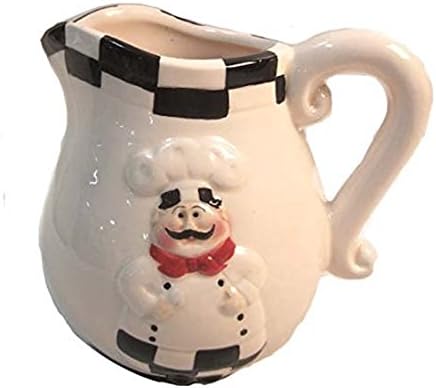 Bistro Fat Chef Oblong Stainless Steel Retro Pitcher