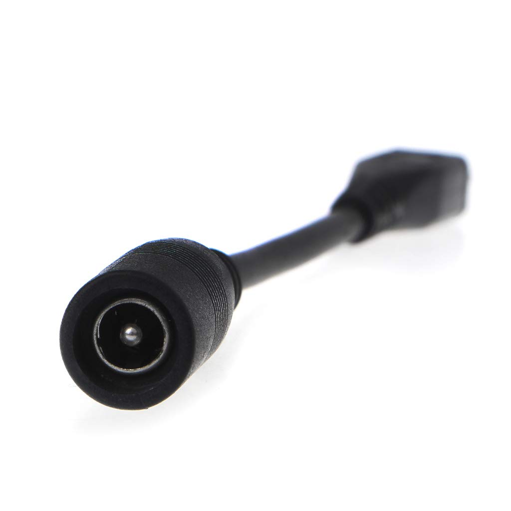 JENOR Adattatore di ricarica da micro USB femmina a jack maschio DC per ventilatore a LED