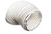 Produktbild 6 metre (Kunststoff) Flexibler Abluftschlauch Weiss Tischdecke aus PVC, Kondensator für Trockner Dunstabzugshaube Belüftungs Schlauch 152 mm Durchmesser für 150 mm Luftführung