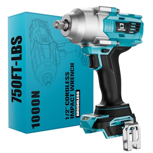 Cordless 1/2 in Impact Wrench for Makita 18V (Bare Tool)
