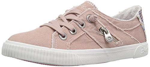Blowfish Kids Girls' Fruit-k Sneaker, Dirty Pink Hipster Smoked Twill, 4 Medium US