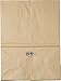 General SK1657 1/6 BBL Paper Grocery Bag, 57lb Kraft, Standard 12 x 7 x 17, 500 bags
