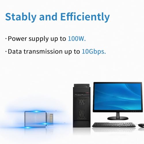 Image of USB Type- E to Type- C Front Panel Adapter USB 3.1 /3.2 Motherboard Internal Adapter Converter for PC, 10Gbps Speed Type-E Male to USB-C Female Connector, Aluminum Alloy Shell (Pack of 1)