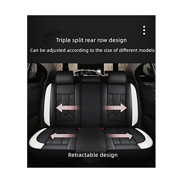 YDYFD Sitzbezüge Auto Autositzbezüge Universal Set fürVolkswagen ID.5/ID.4/ID.3/GTI/Golf SV/Golf Sportsvan/Golf/Golf/Golf Variant/Golf Cabrio Universal Sitzbezüge, Reis Farbe – Bild 7