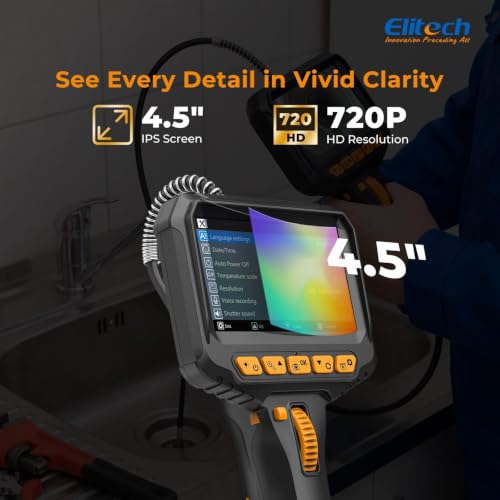 Endoscopio bidireccional Elitech ELS-240 para revisar cilindros y tuberías sin desmontar 4