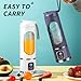 Torribala Licuadora Portátil Exprimidores Eléctricos Mezcladores de Frutas Batidor Recargable por USB Mini Licuadora Exprimidor Personal 12 Cortador 3 Engranajes B Imagen de Torribala Licuadora Portátil Exprimidores Eléctricos Mezcladores de Frutas Batidor Recargable por USB Mini Licuadora Exprimidor Personal 12 Cortador 3 Engranajes B