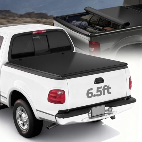 Auto Dynasty Soft Roll-up Truck Bed Tonneau Cover Compatible with