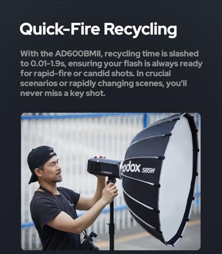 Image of Godox AD600BM II AD600BMII AD600 BM II Bowens Mount 600Ws Outdoor Flash
