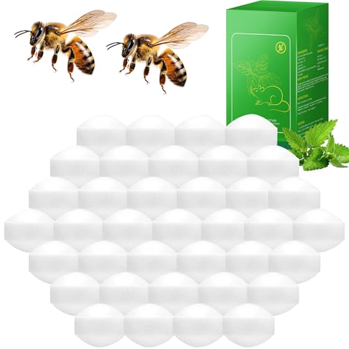 36 Pack Wasp Repellent for Indoor Outdoor Peppermint Oil Bee Repellent, Keep Carpenter Bees, Hornets and Yellow Jackets Away from Patio, Yard, Garden, Natural Ingredients Wasp Deterrent Safe for Pets