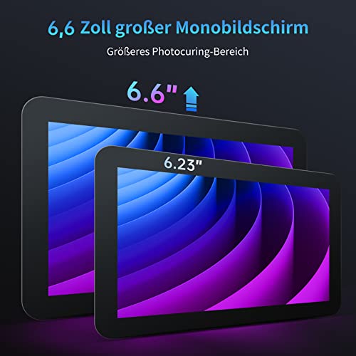 ANYCUBIC Photon Mono 2 Resin 3D Drucker, Harz-3D-Drucker mit Ultra 4K 6,6-Zoll-Monochrom-LCD-Bildschirm, Kostenloser Slicing-Software, Druckgröße 143x89x165mm – Bild 5