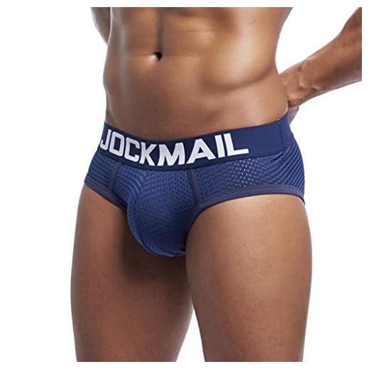 D-Rings Herr underkläder kalsonger, herr nya kalsonger mesh andas lapptäcke sport fitness stretchy passande underkläder briefs