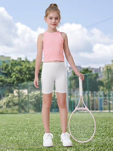 resinta 6 pack girls bike shorts under dress dance cartwheel shorts for toddler kids summer clothes multicolor