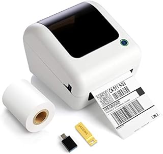 Bluetooth Thermal Shipping Label Printer - High Speed 4x6 Wireless Label Maker Machine, Support PC, Phone, USB for MAC, Compatible with Ebay, Amazon, Shopify, Etsy, USPS Barcode, Mailing