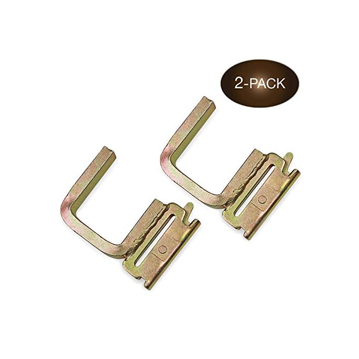 Buy DC Cargo Mall 2 ETrack Hooks, HeavyDuty 2 Inch Square JHook