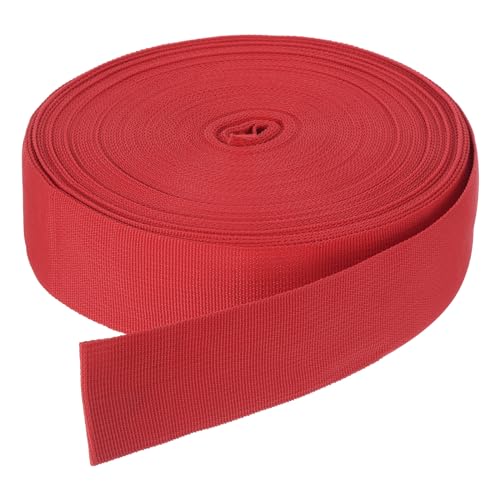 Sangle en Nylon Rouge 50mm Sangle Plate pour Couture et Bricolage