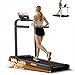 Folding Treadmill with 16% Incline, 3 in 1 Foldable Treadmill, Under Desk Walking Pad for Home Office, 10KM/H, 2.5HP Quiet Motor Portable Running Machine with Remote & LED Display, 136KG Capacity