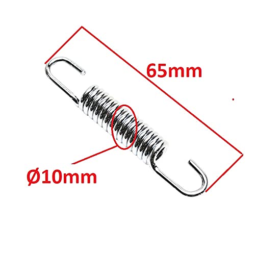 cyclingcolors auspufffedern 10mm x 65mm auspuff feder haken motorrad moped mofa roller kompatibel mit am6 minarelli