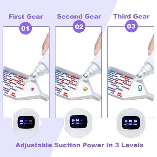 Image of Cordless Electric Diamond Painting Pen Vacuum Diamond Art Pens