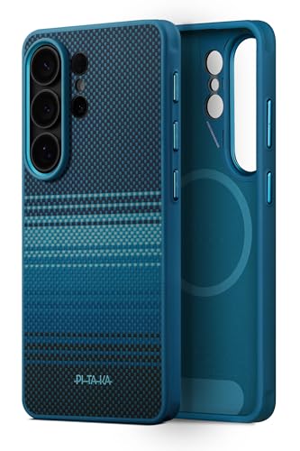 pitaka for Samsung Galaxy S26 Ultra Case, 6.9 Inch, Compatible with MagSafe, Protective S26 Ultra Case with Aaron Button, Aramid Fiber Woven [Cairn Case - Moonrise]