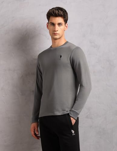 Image of U.S. Polo ASSN. Men's OEE14 Comfort Fit Solid Lounge T-Shirt
