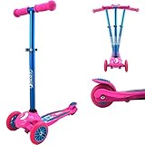 hudora big wheel 180 lila (14746) Triciclo de alta calidad Roller de aluminio y de plástico estable con asas de mano y superficie antideslizante para una sujeción firme.
