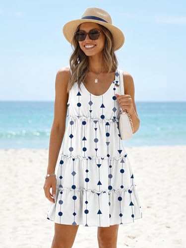 Image of Disamer Summer Dresses for Women 2026 Sundresses Vacation Sleeveless Beach Swimsuit Cover Ups Spring Outfits Casual Sun Dress
