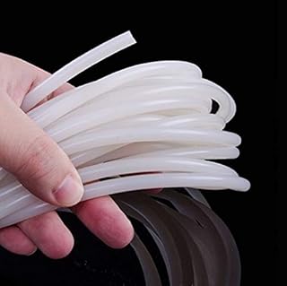 GatherTOOL Round O Shape Seal Strip Silicone Seal Strip 1/1.5/2/2.5/3/3.5/4/4.5/5/5.5-20mm Silicone Rubber Seal Strip O Type Solid Sealing Strips (Width : Dia. 6mm(5meters))