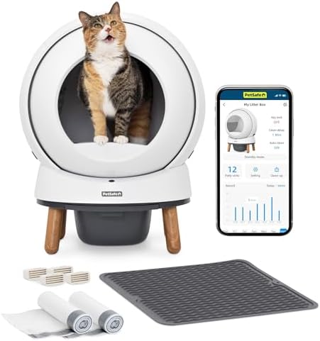 PetSafe ScoopFree SmartSpin Self-Cleaning Litter Box Bundle – Adv...