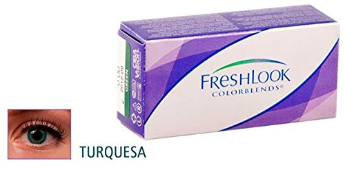 FreshLook Colorblends UV Turquesa Lentes de contacto de color (R: 8.6 / D: 14.5 / +00.75 Dioptrias) Pack 2 unidades