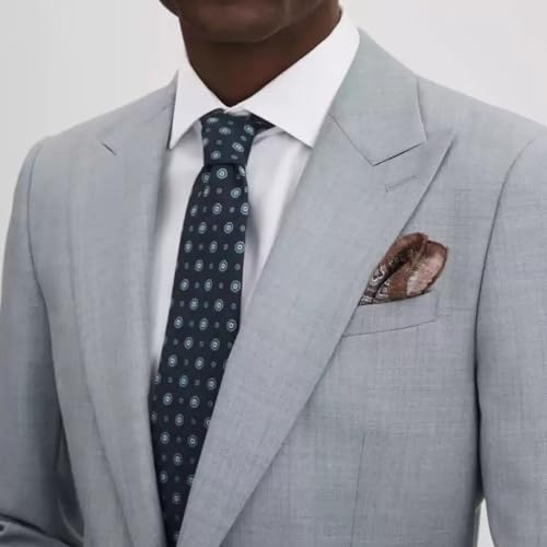 Men's Slim Fit 2 Piece Suit Set,One Button Blazer Jacket Pants Tuxedo Set for Prom Wedding and Business MCM174