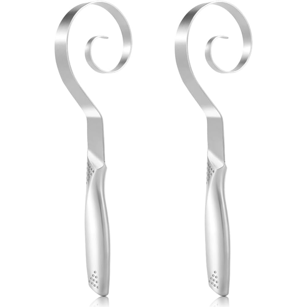 CTRLZS Stainless Steel Bread Whisks, 10 Inches Danish Dough Whisk, 2 PCS Seamless Dough Whisks, Whisking Tools