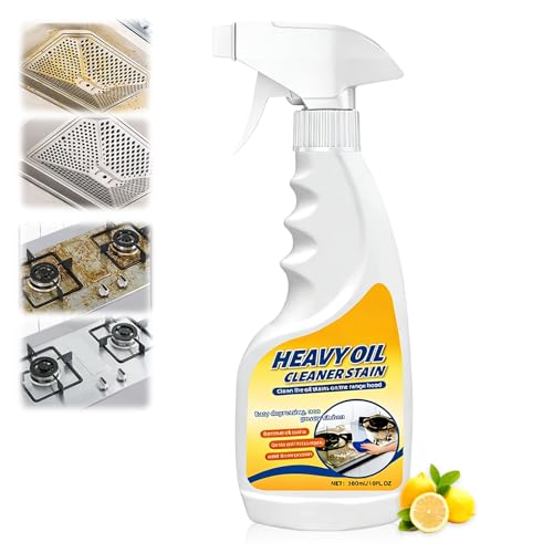 jioijioi Heavy Oil Cleaner Stain Heavy Oil Stain Cleaner Kitchen Clean Up Kitchen Oil Stains Spray Kitchen Spray Cleaner Multi-purpose Oils Stain Cleaner Clean Up Kitchens Oil Stains (300ml)